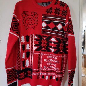 Chicago Blackhawks christmas sweater L